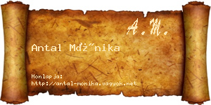Antal Mónika névjegykártya